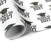 Letterman Class of 2027 Graduation ラッピングペーパー (ロールコーナー)