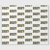 Letterman Class of 2027 Graduation ラッピングペーパー (フラット)