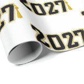 Letterman Class of 2027 Graduation ラッピングペーパー (ロールコーナー)