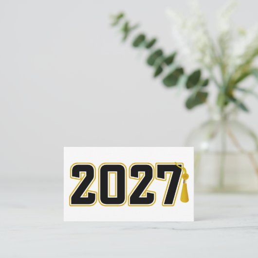 Letterman Class of 2027 Graduation 名刺 (スタンド正面)