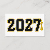 Letterman Class of 2027 Graduation 名刺 (正面)