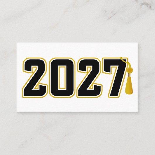Letterman Class of 2027 Graduation 名刺 (正面)