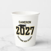 Letterman Class of 2027 Graduation 紙コップ (正面)