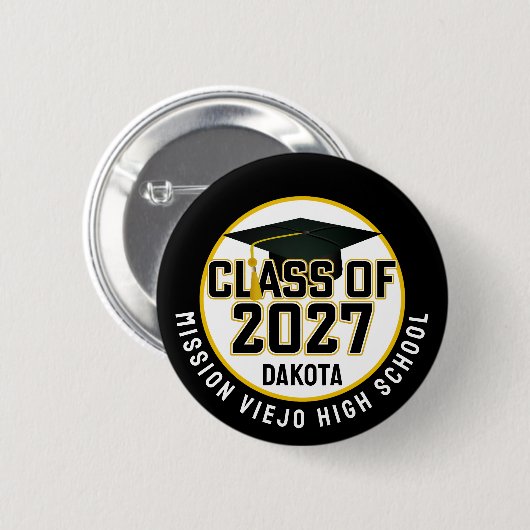 Letterman Class of 2027 Graduation 缶バッジ (正面&裏面)