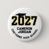 Letterman Class of 2027 Graduation 缶バッジ (正面)
