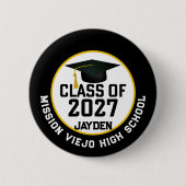 Letterman Class of 2027 Graduation 缶バッジ (正面)