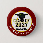Letterman Class of 2027 Graduation 缶バッジ (正面)