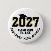 Letterman Class of 2027 Graduation 缶バッジ (正面)
