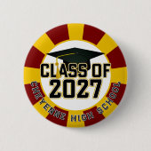 Letterman Class of 2027 Graduation 缶バッジ (正面)