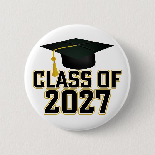 Letterman Class of 2027 Graduation 缶バッジ (正面)