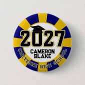 Letterman Class of 2027 Graduation 缶バッジ (正面)