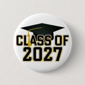 Letterman Class of 2027 Graduation 缶バッジ (正面)