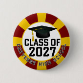 Letterman Class of 2027 Graduation 缶バッジ (正面)