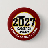 Letterman Class of 2027 Graduation 缶バッジ (正面)