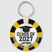 Letterman Class of 2027 Photo Graduation キーホルダー (正面)