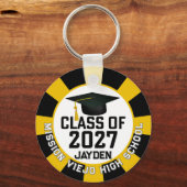 Letterman Class of 2027 Photo Graduation キーホルダー (正面)