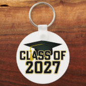 Letterman Class of 2027 Photo Graduation キーホルダー (正面)