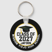Letterman Class of 2027 Photo Graduation キーホルダー (正面)