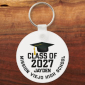 Letterman Class of 2027 Photo Graduation キーホルダー (正面)