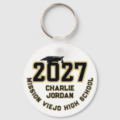 Letterman Class of 2027 Photo Graduation キーホルダー (正面)