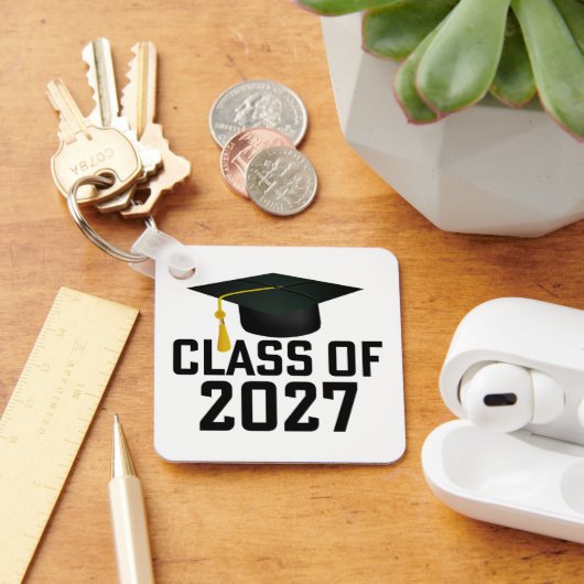 Letterman Class of 2027 Photo Graduation キーホルダー (デスク)