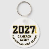 Letterman Class of 2027 Photo Graduation キーホルダー (正面)