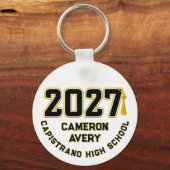 Letterman Class of 2027 Photo Graduation キーホルダー (正面)