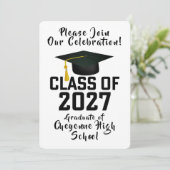 Letterman Class of 2027 Photo Graduation 招待状 (スタンド正面)