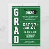 LETTERMAN GRAD GREEN Announcement & Invitation 招待状 (裏面)