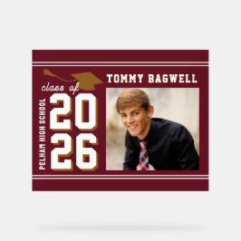 LETTERMAN GRAD MAROON  アクリルサイン