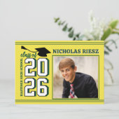 LETTERMAN GRAD YELLOW Announcement & Invitation 招待状 (スタンド正面)