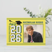 LETTERMAN GRAD YELLOW Announcement & Invitation 招待状 (スタンド正面)