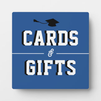 Letterman Graduation BLUE Cards & Favors  フォトプラーク
