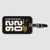 Letterman School Colors Graduation Customizable  ラゲッジタグ (正面横)