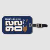 Letterman School Colors Graduation Customizable  ラゲッジタグ (正面横)