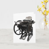 letterpress 1888 notecard カード (黄色い花)