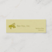 Letterpress Beeミニ名刺 スキニー名刺 (正面)