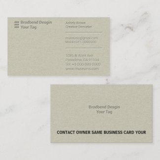 Letterpress Business Man Companyの名刺 名刺