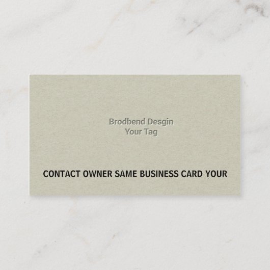 Letterpress Business Man Companyの名刺 名刺 (裏面)