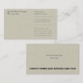 Letterpress Business Man Companyの名刺 名刺 (正面/裏面)