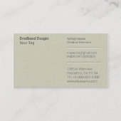 Letterpress Simple Business Man Company 名刺 (正面)