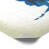 Letterpress USA Map ポスター (角)