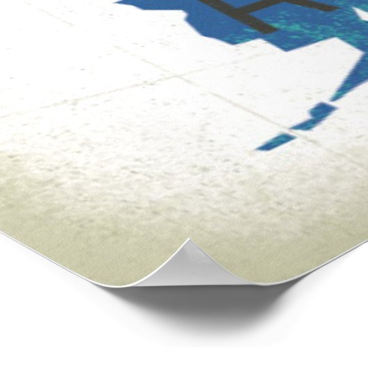 Letterpress USA Map ポスター (角)