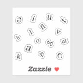 Letters シール (シート)