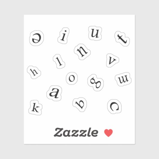 Letters シール (シート)