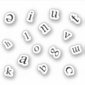 Letters シール (正面)