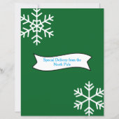 Letters from Santa Green Red Ornament (裏面)