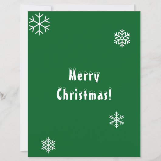 Letters from Santa Tweens Red Ornament Green (裏面)