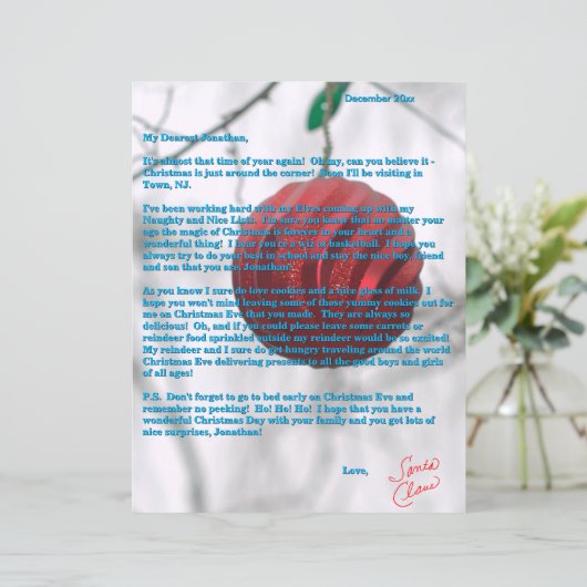 Letters from Santa Tweens Red Ornament Green (スタンド正面)