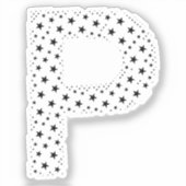 LETTERS MADE OF BLACK STARS シール (正面)